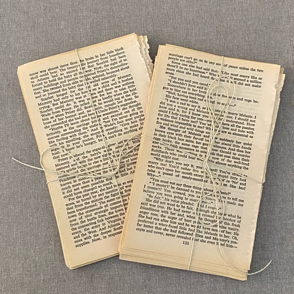 Vintage Paper 50-Page Bundle from Vintage copy of “Gone With the Wind” - Picture 2 of 5